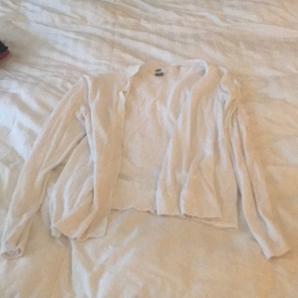 white sweater